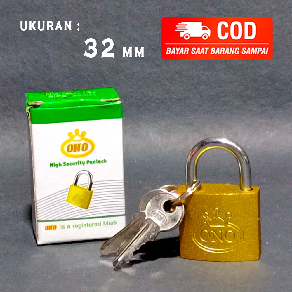 GEMBOK KUNCI KUNING 32 MM MURAH &amp; BAGUS