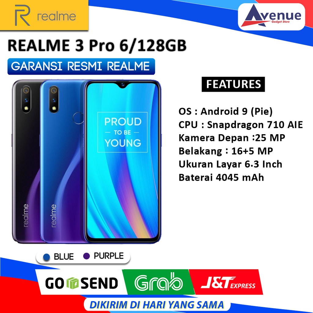HP REALME 3 PRO 6/128GB GARANSI RESMI PROMO MURAH