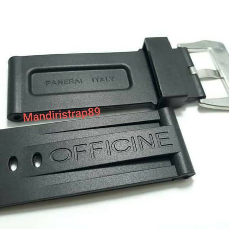 STRAP TALI JAM TANGAN PANERAI 26MM 26 MM RUBBER SILICONE TALIJAM PANERAI 26MM