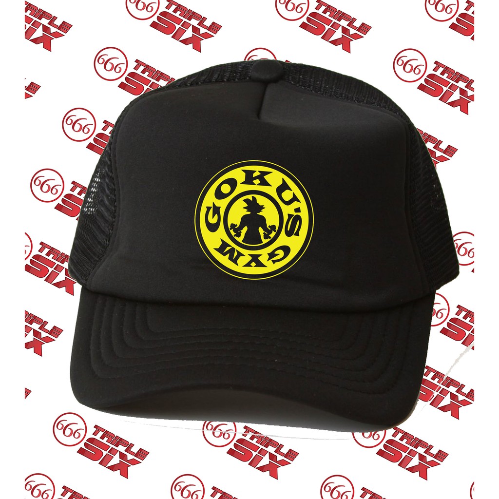 Topi Trucker Goku Gym Dragon Ball Gold Gym