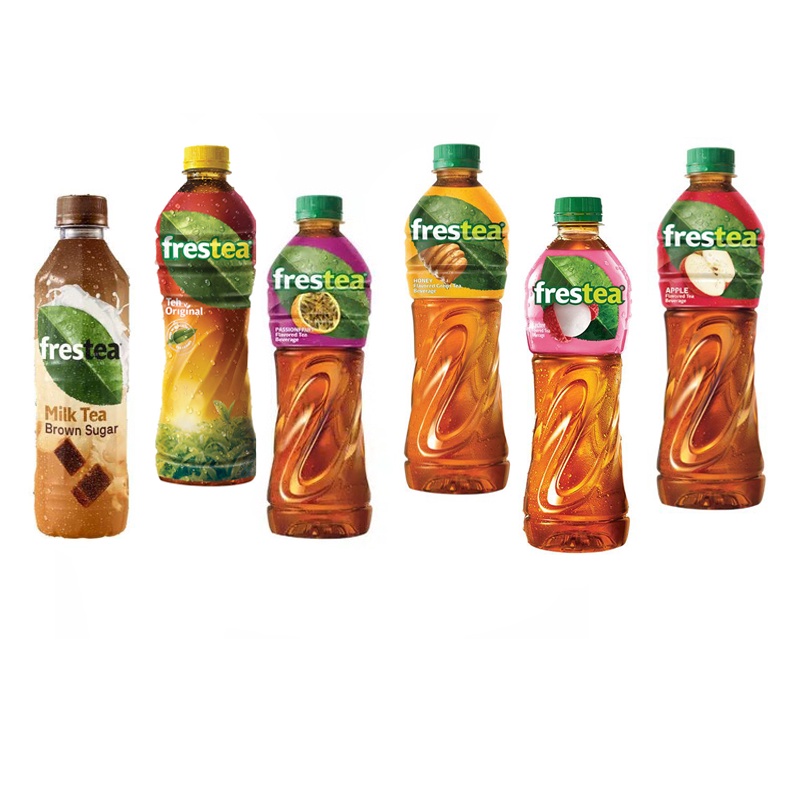 

Frestea Minuman Teh Apel / Markisa / Honey / Leci / Melati / Milk Tea PET Botol 350 ML