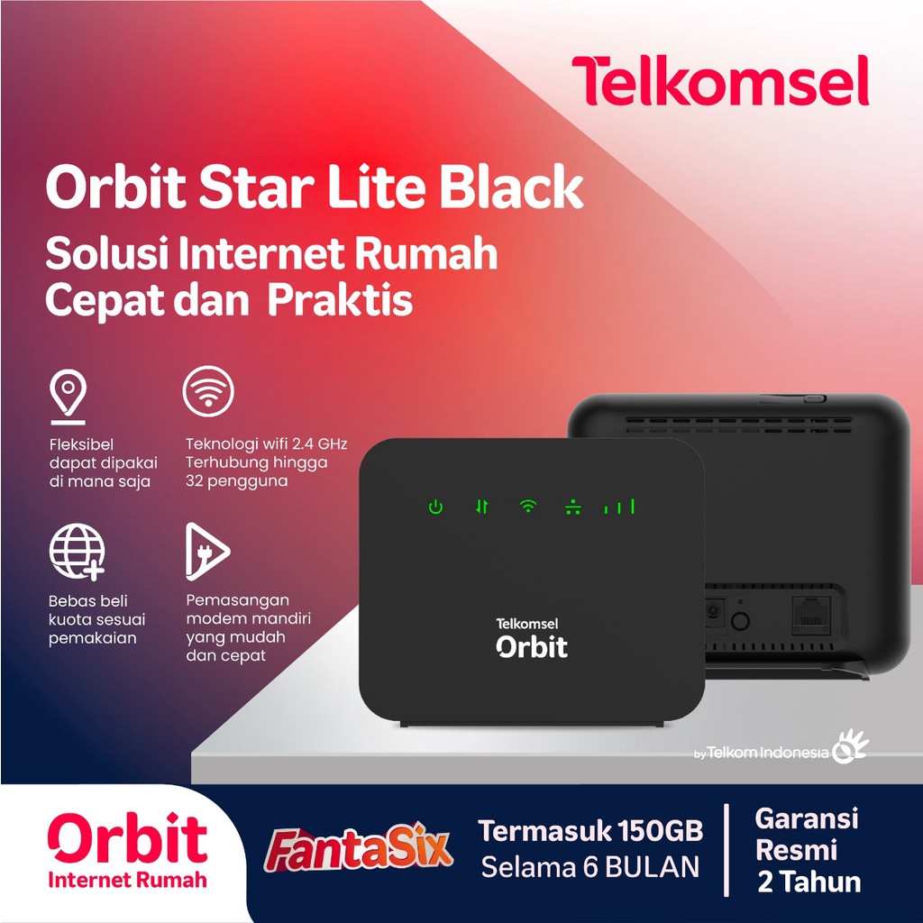 Telkomsel Orbit Star Lite Modem WiFi 4G High Speed