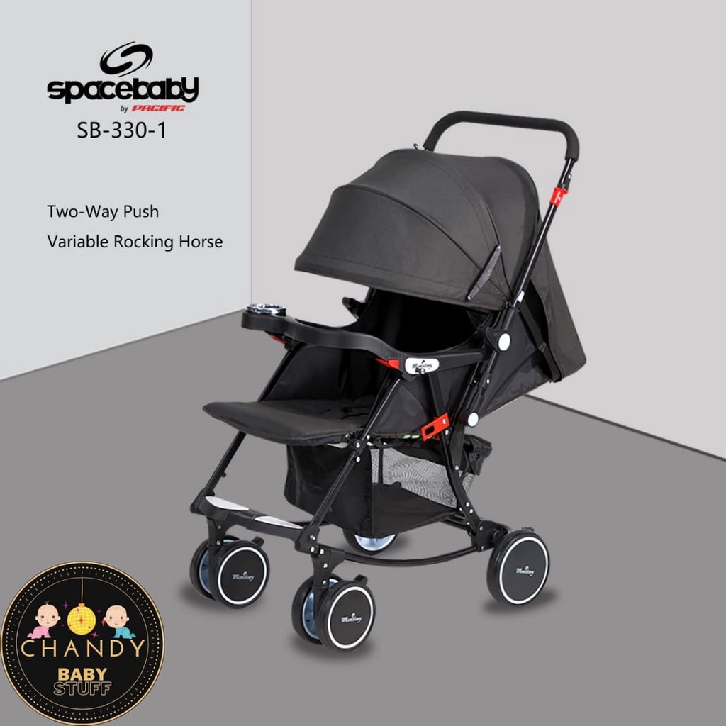 STROLLER BABY BISA AYUN DAN HADAP DUA ARAH SPACE BABY SB 330-1