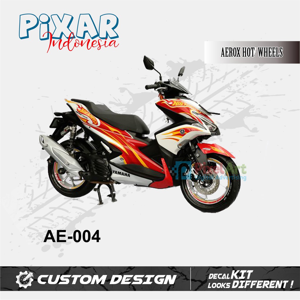 STICKER DECAL MOTOR YAMAHA AEROX HOT WHEELS FULL BODY PREMIUM QUALITY