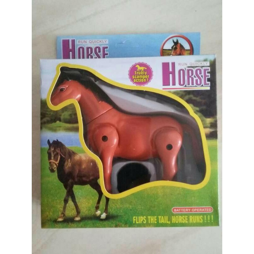 toys / mainan mainan kuda tali baterai
