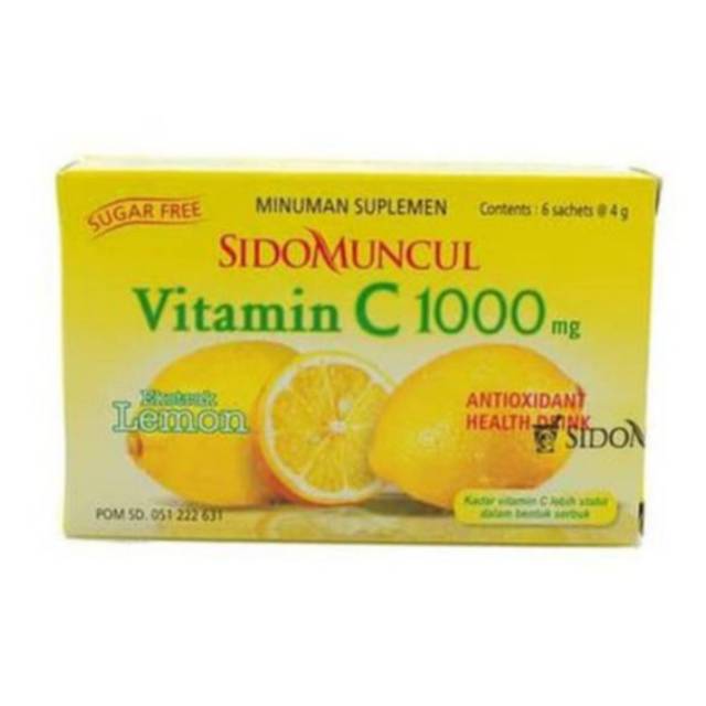 VITAMIN C 1000 SIDOMUNCUL 1 BOX ISI 6 SASET