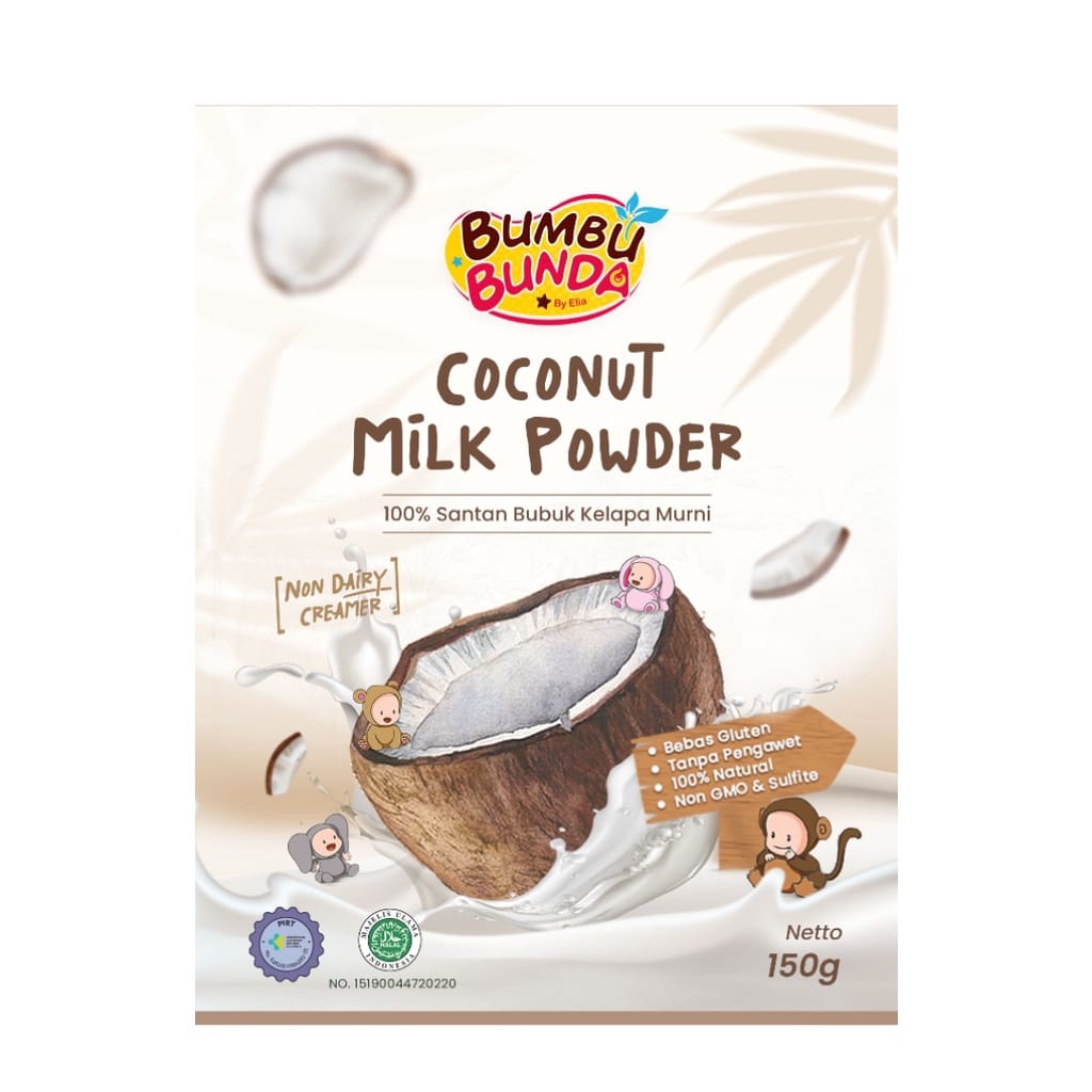 Bumbu Bunda by Elia Organic Coconut Milk Powder Mpasi Santan Bubuk Organik 100% Kelapa Murni Non Pengawet Gluten