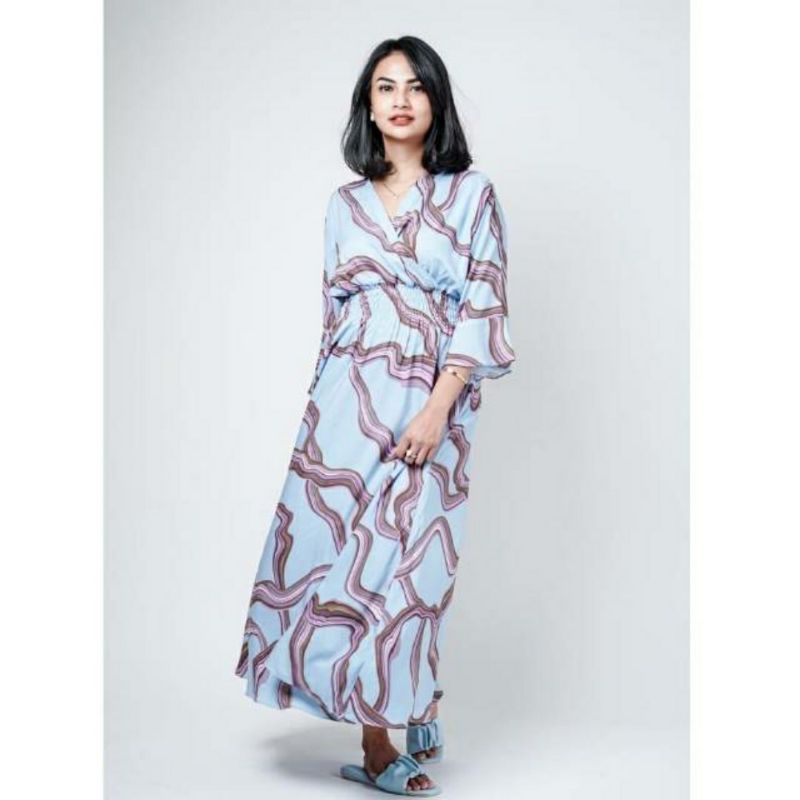 ( PROMO ) GAMIS SYAR'I  || GAMIS ABSTRAK PELANGI TYE DIE | DRESS VANESSA ANGEL ( VANESZA )