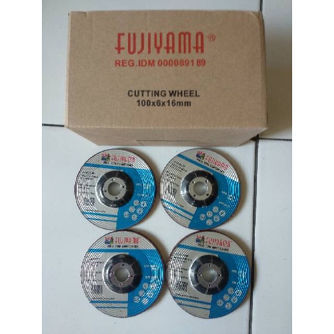 FUJIYAMA Batu Poles 4 Inch Grinding Wheel Double Layer / Batu Gerinda Slep 4 inch Gurinda Poles 4inch