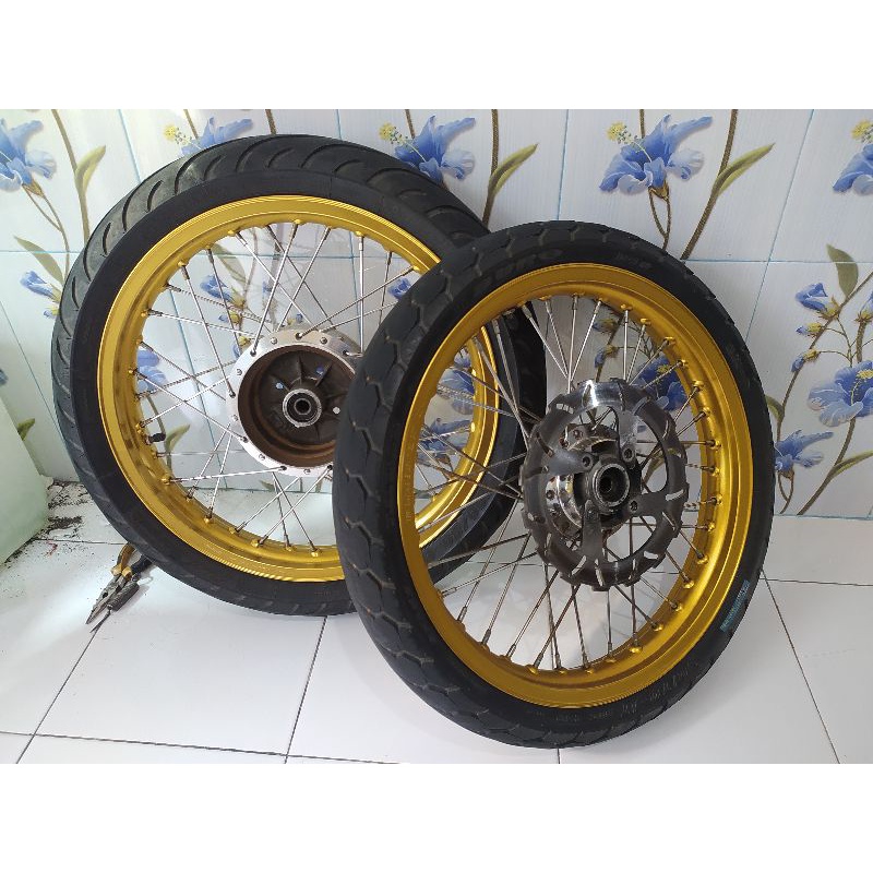 velg set tdr er shape ring 17 uk 185/215 warna gold