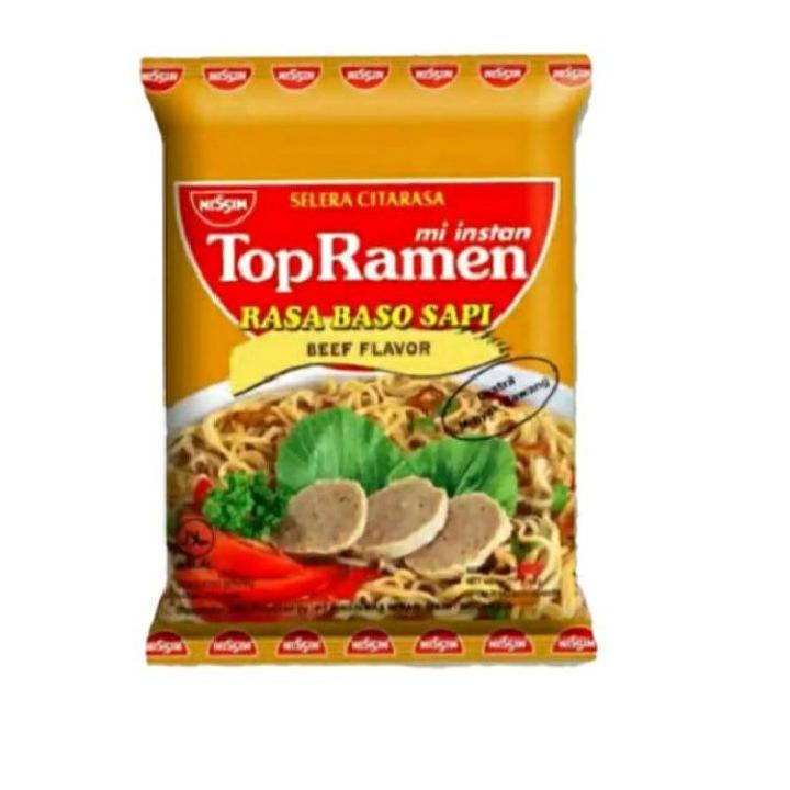 

Promo Hari Ini" 1 Dus Mie Top Ramen Baso Sapi 32gr Isi 40 Pcs - Top Ramen Jadul By NISSIN 