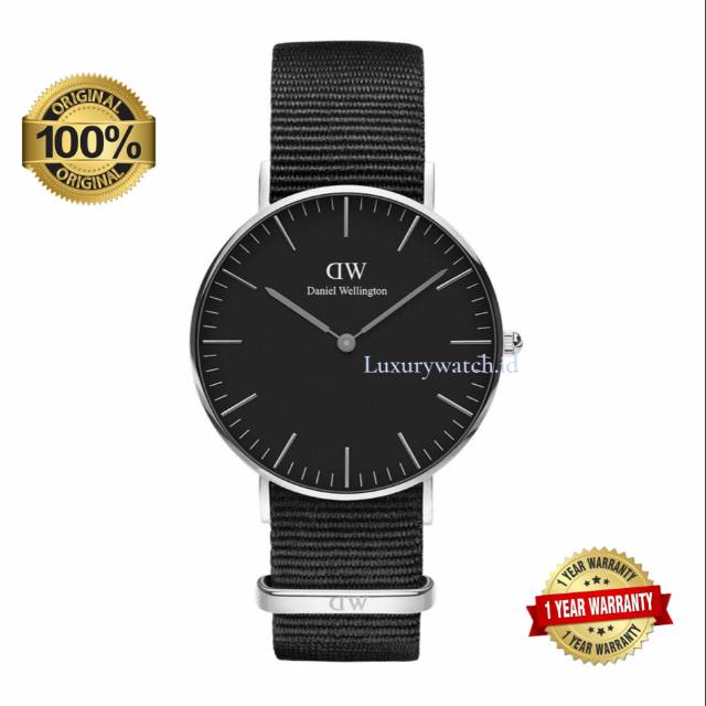 [ ORIGINAL ] DW | Daniel Wellington CLASSIC BLACK CORNWALL | Jam Tangan Pria | Jam Tangan Wanita