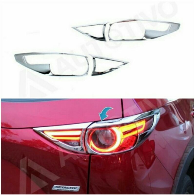 Garnish lampu belakang Mazda CX-5 2018 chorome