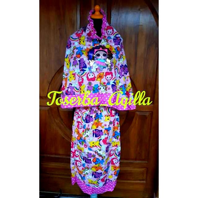 Mukena LOL anak 1 - 6tahun/ Mukena anak karakter murah/Mukena LOL LED