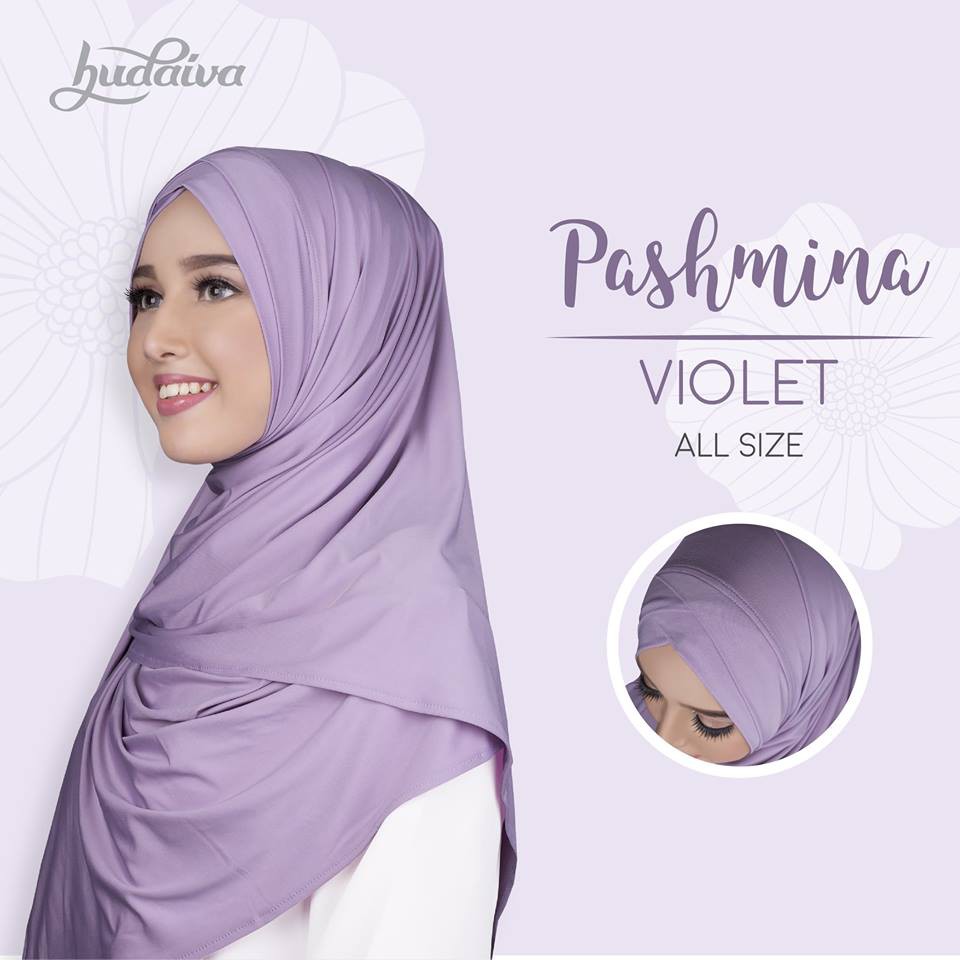 Valisha Mya Pashmina Instan Violet Hijab Kerudung Khimar 