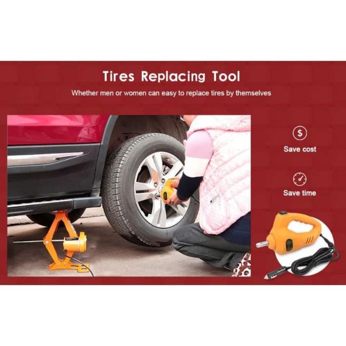 Set Dongkrak Mobil Elektrik Electric Car Jack 2 Ton Set Pembuka Baut