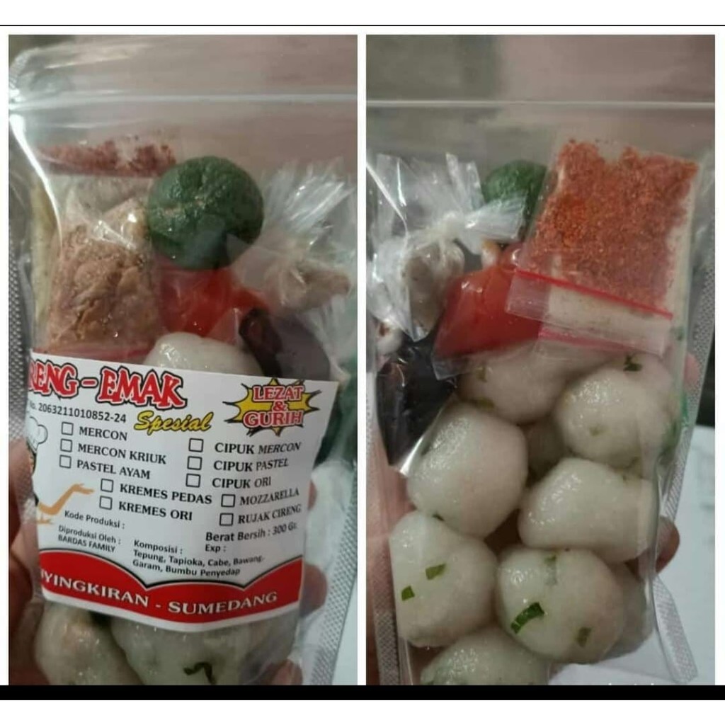 

Baso Aci Pedas Ayam Emak (isi ayam suwir pedas)