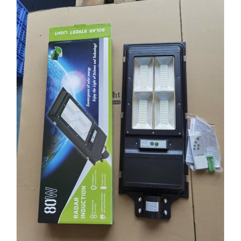 Lampu Jalan PJU 80W Solar Cell 80 Watt / 80 W / 80WATT / Tenaga Surya Matahari