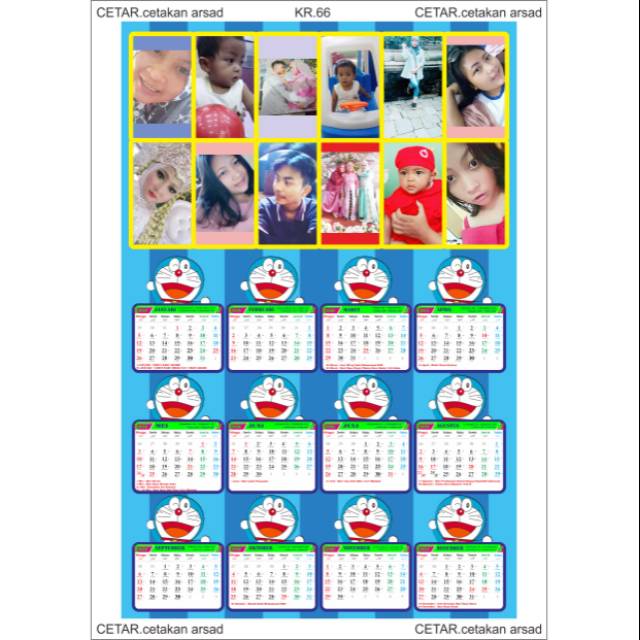 

KALENDER FOTO CUSTOM DORAEMON. KR66