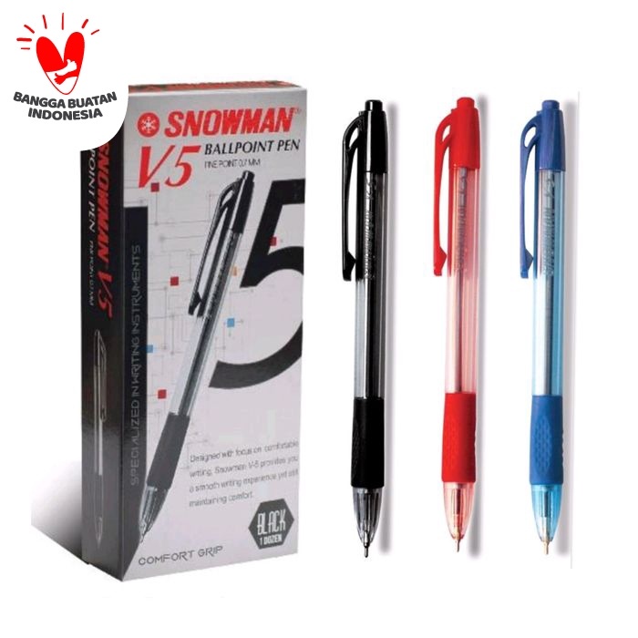 

Pulpen SNOWMAN V-5 0.7 mm / Ballpoint SNOWMAN V5 0.7mm