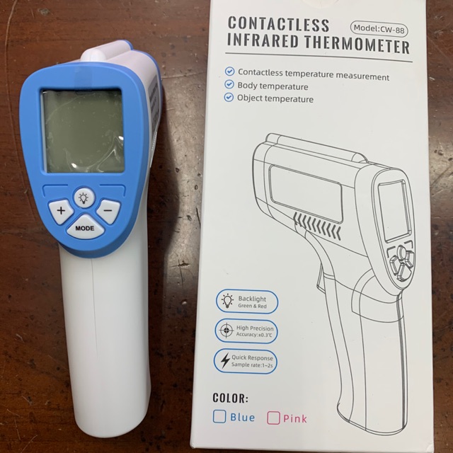 Termometer tembak . Termo gun termo tembak ukur suhu tubuh