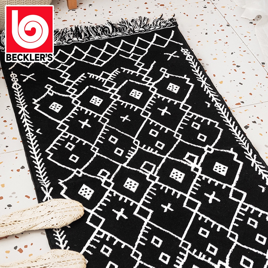 Karpet Lantai Tenun Bohemian /Keset Karpet Tenun Bermotif