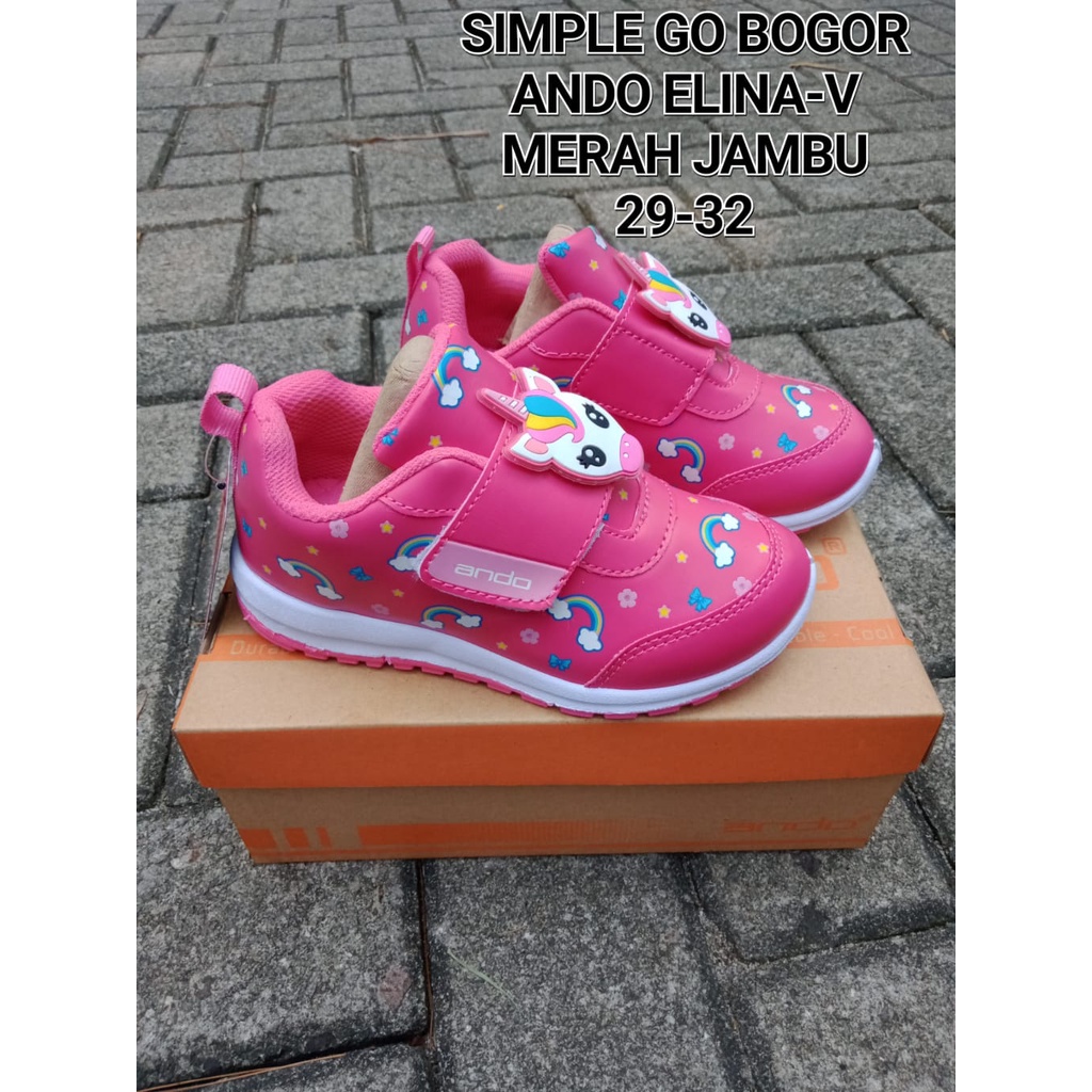 SEPATU ANAK KECIL PEREMPUAN GAMBAR KUDA PONI / LITTLE PONY ANDO ELINA (29-32)