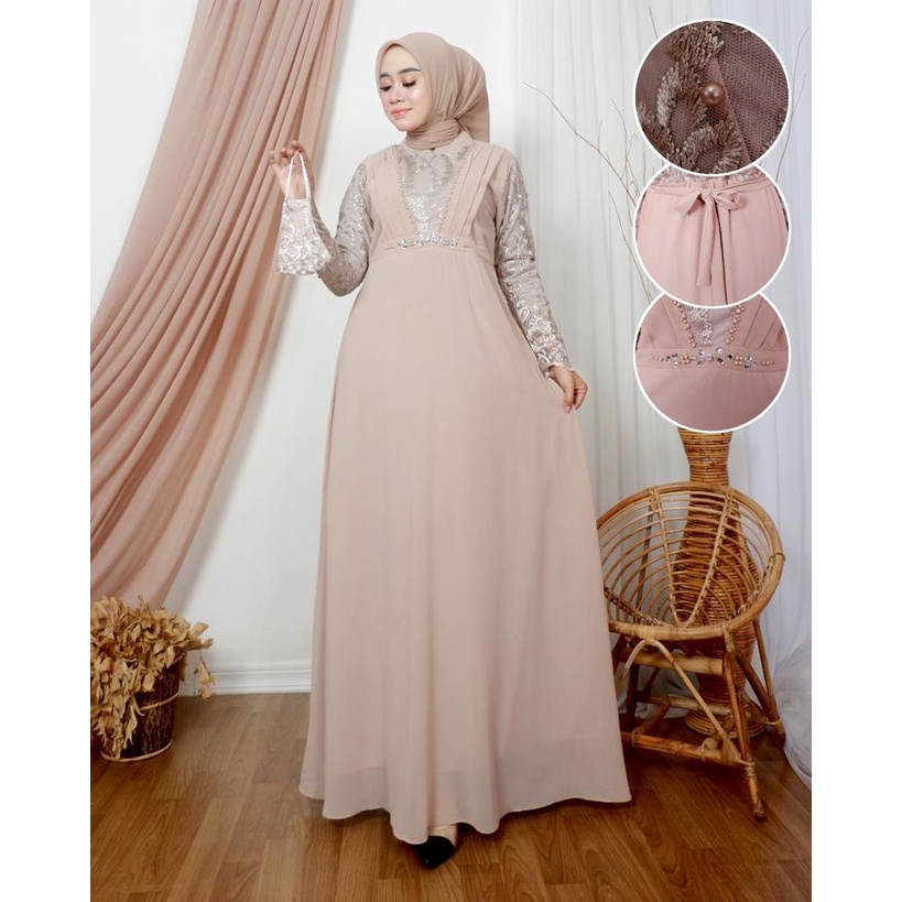 Gamis Salsabila / Fashion Muslimah / Outfit Kekinia / COD