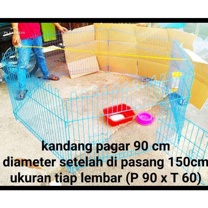 PAGAR BESI HEWAN KUCING ANJING MUSANG KURA KURA UKURAN 60 cm - 90 cm