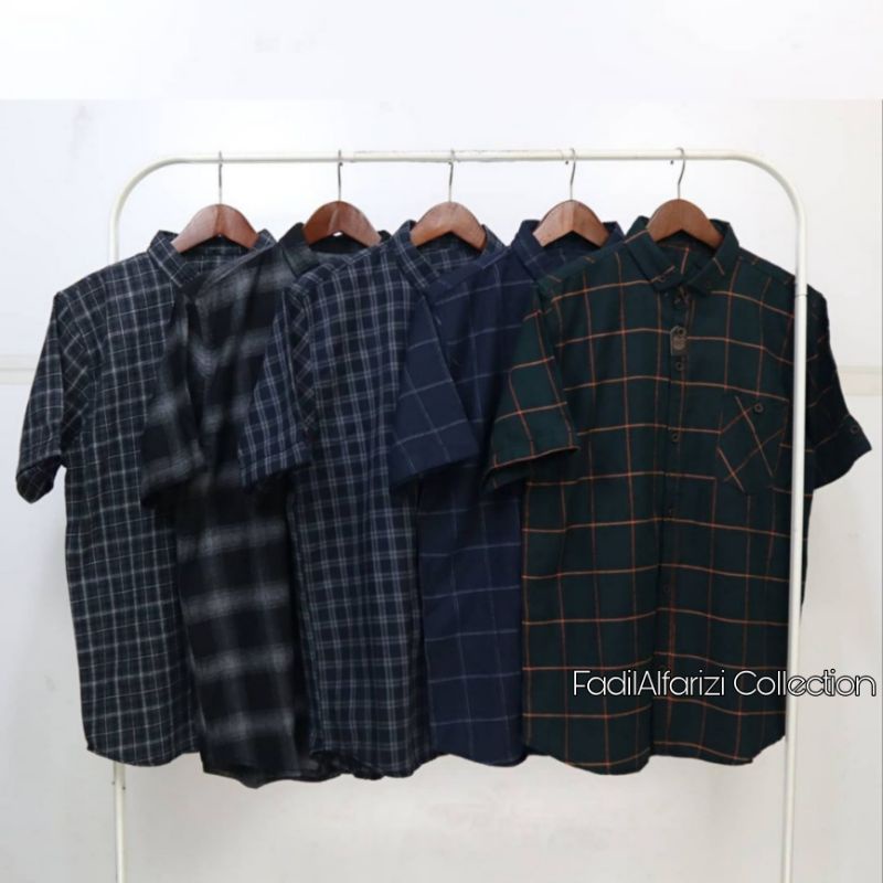 Kemeja Flanel Pria Lengan Pendek Kemeja Flanel Pria Kemeja Flanel Cowok Flanel Pria Casual Distro