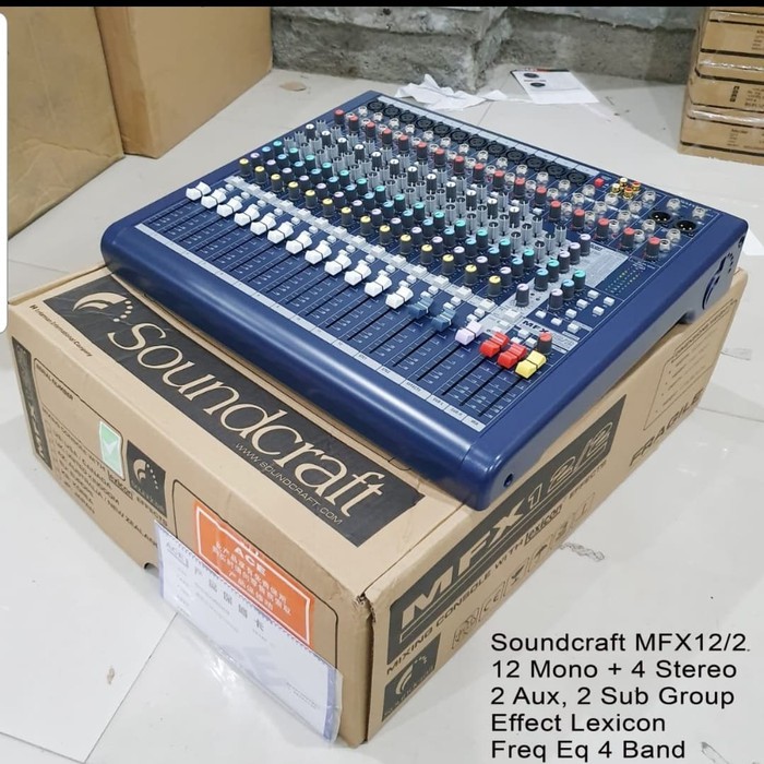 MIXER AUDIO SOUNDCRAFT MFX12/MFX 12 ( 12 CHANNEL )