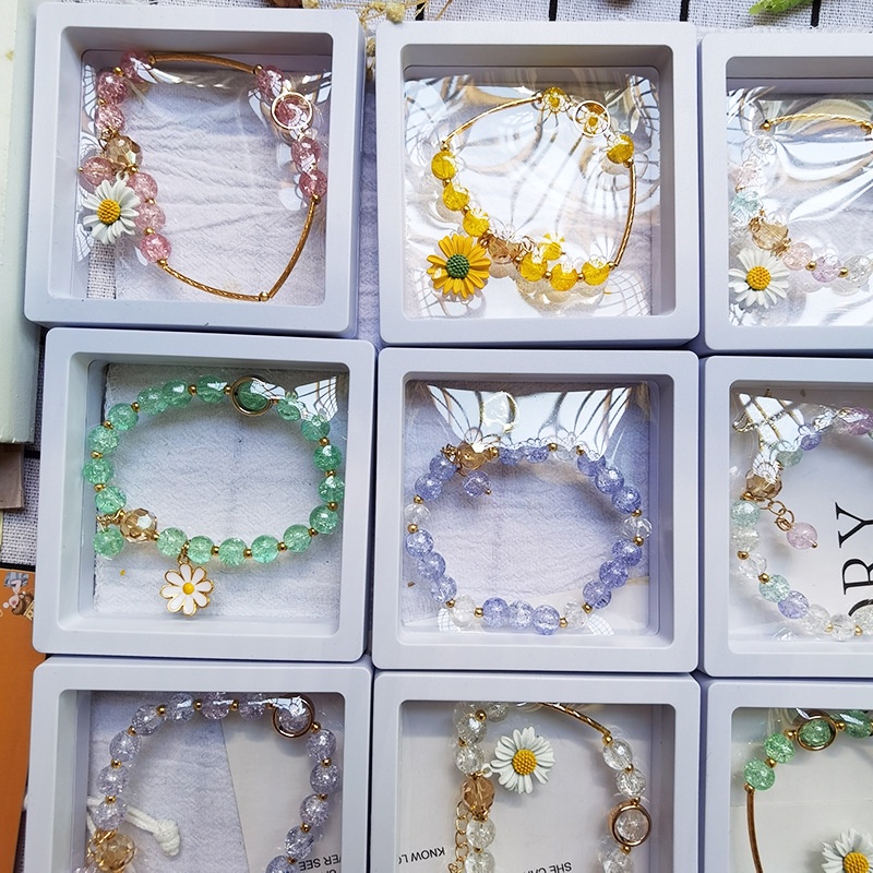 Baru crystal gelang wanita Daisy kecil manik-manik kepribadian sederhana gelang DIY ornamen mahasisw