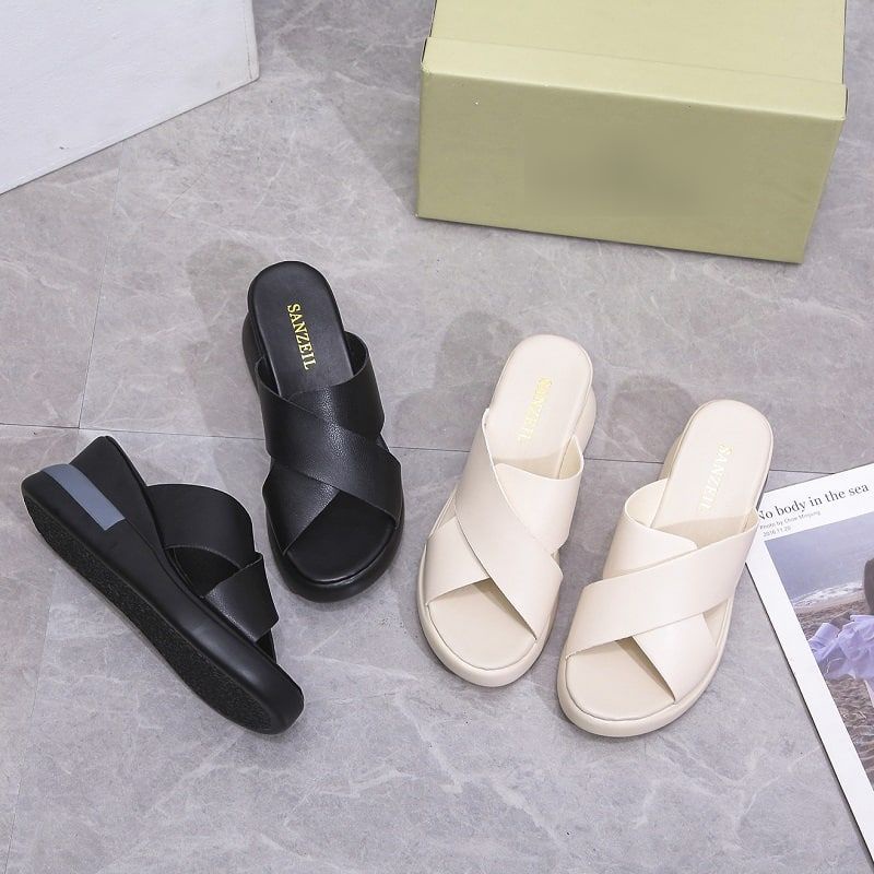 RYX - Shaded Vyn Sandal Wedges Wanita Fashion Casual - Ori Import