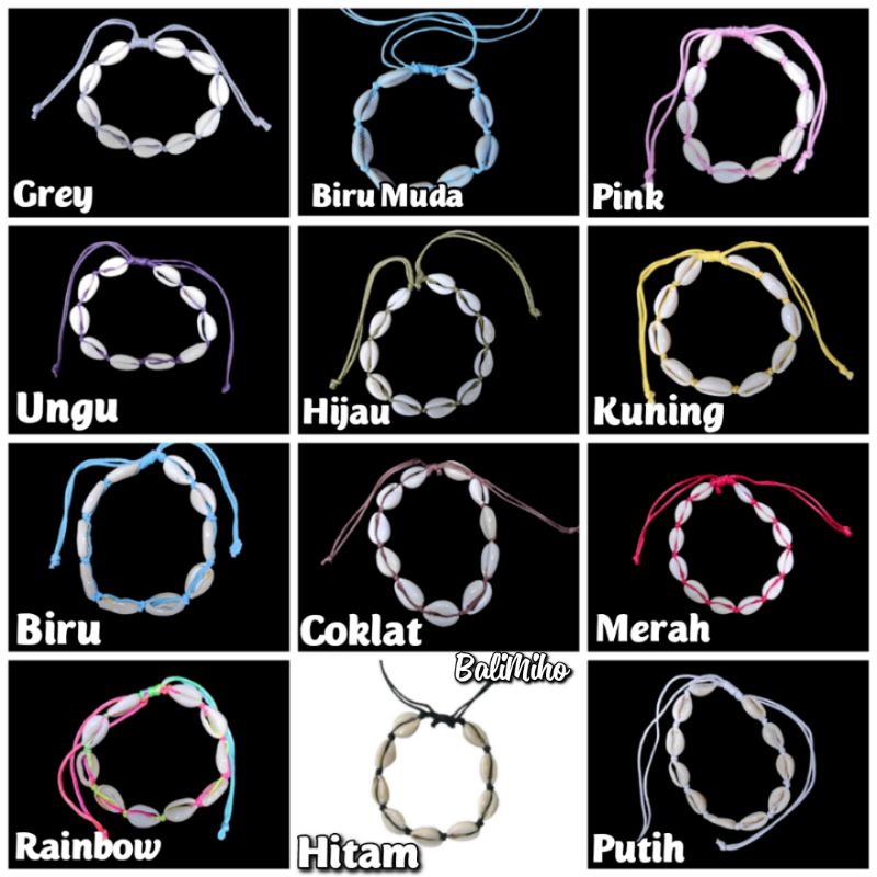 GELANG KERANG/GELANG KERANG LAUT/KERAJINAN KERANG/GELANG UNIK/SUPPLIER GELANG/SEASHELL BRACELET/CLAM-6