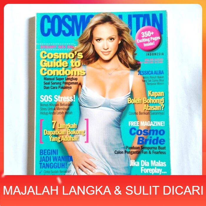 Majalah COSMOPOLITAN Apr 2005 Cover JESSICA ALBA Langka