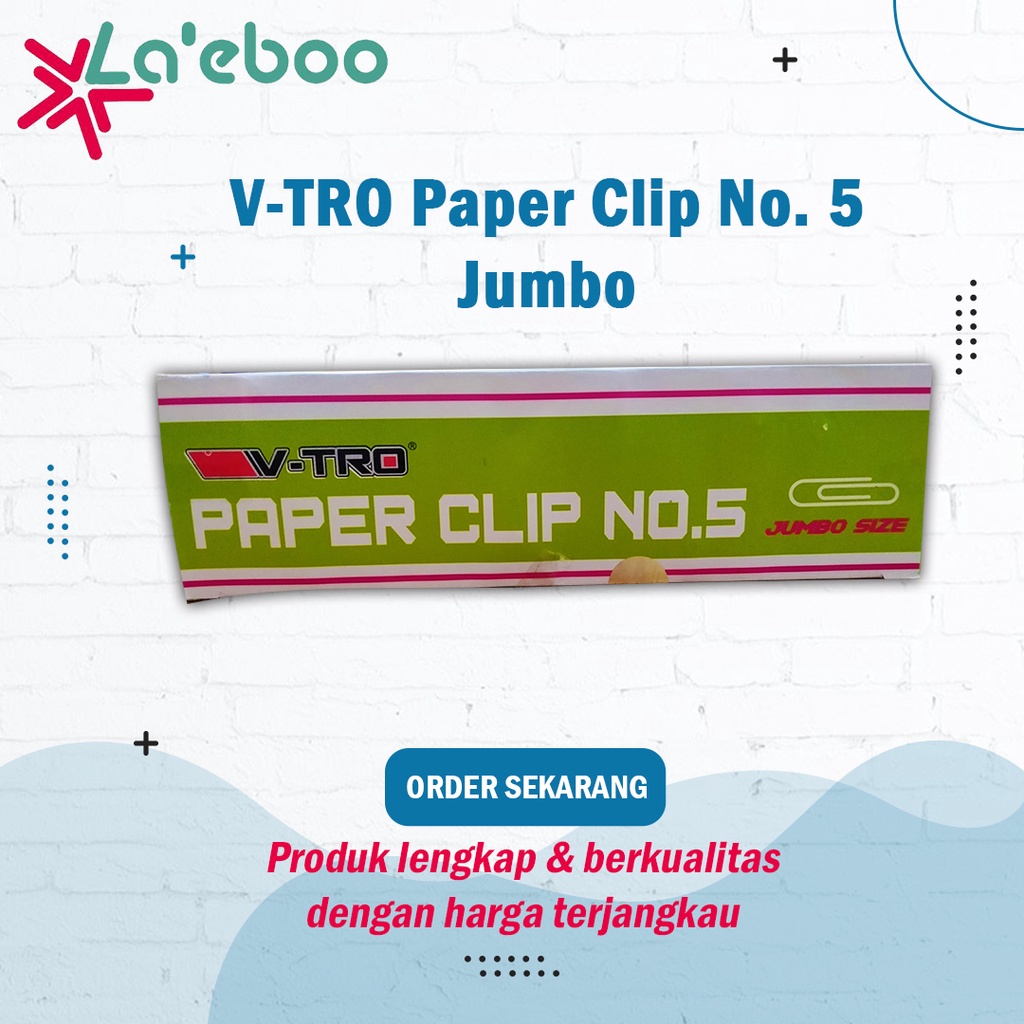 

V-TRO Paper Clip No. 5 (Jumbo) | Klip Kertas