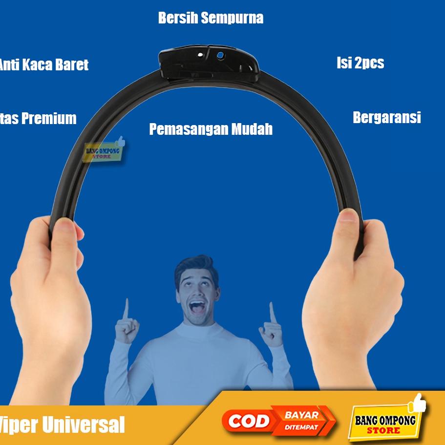Terlaris.. Wiper Kaca Mobil Frameless Universal 2 Pcs Wiper Avanza Xenia Wifer Avanza Karet Wiper Av