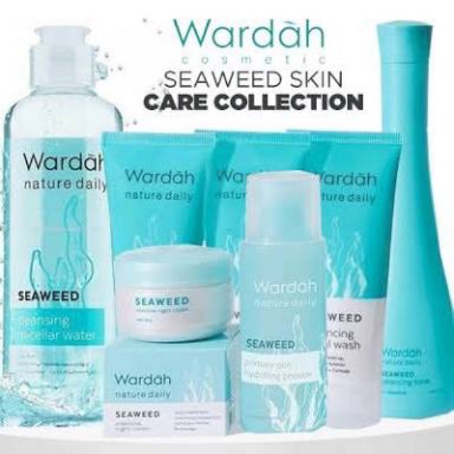 WARDAH NATURE DAILY SEAWEED BALANCING FACIAL WASH // wardah nature daily seaweed balancing facial scrub