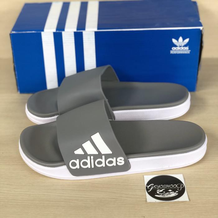 Slipper | Sandal Adidas Adilette Slide Pria Motif Black Import READY STOK