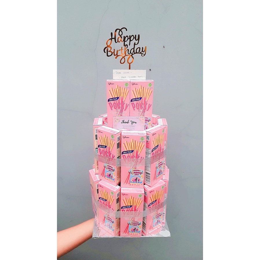 SNACK TOWER/KUE ULANGTAHUN/SNACK CAKE/SNACK TART/SNACK ULTAH/BIRTHDAY TOWER/KADO ULTAH/KADO WISUDA/B