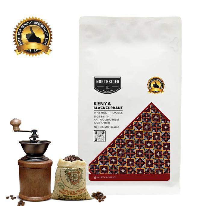 

BIJI KOPI ARABICA KENYA AA BLACKCURRANT - 500GR NORTHSIDER COFFEE - BIJI KOPI