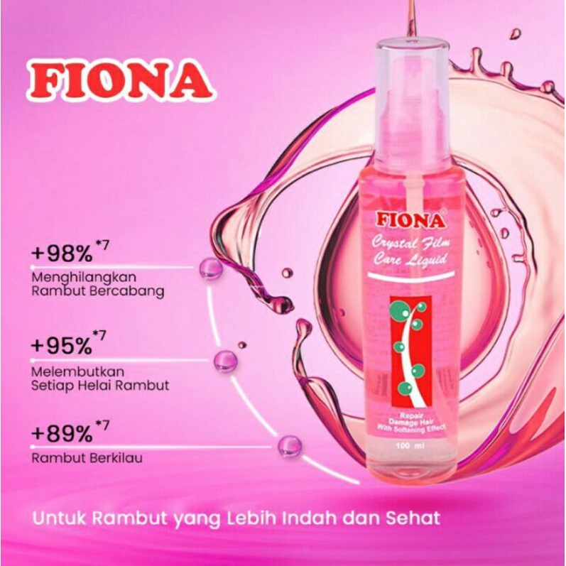 Fiona Crystal Film Pink Vitamin Rambut 100 ml /  FIONA SERUM CRYSTAL FILM 100ML/VITAMIN RAMBUT CRYSTAL FILM/SERUM FIONA 100ML/CRISTAL FILM FIONA 100ML/SERUM UNTUK RAMBUT RUSAK -KERING-BERCABANG-SMOTHING-REBONDING/HAIR SERUM/SERUM RAMBUT RONTOK