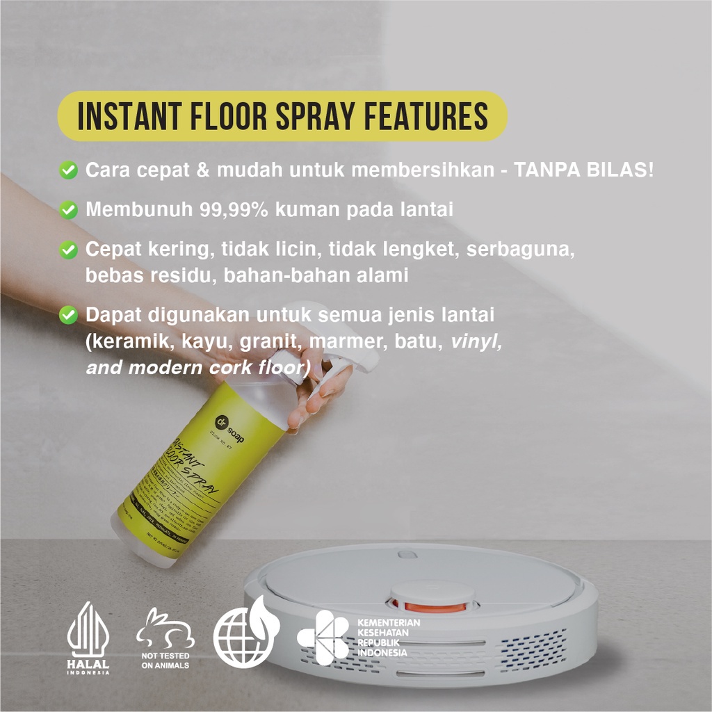 Dr Soap Instant Floor Spray - Multi Purpose Spray - Toilet Seat Sanitizer - Gadget Sanitizer - Fabric Mist Urban Shee - Vegan hair Mist - Nourishing Shower Gel - Hand Wash Dr.Soap