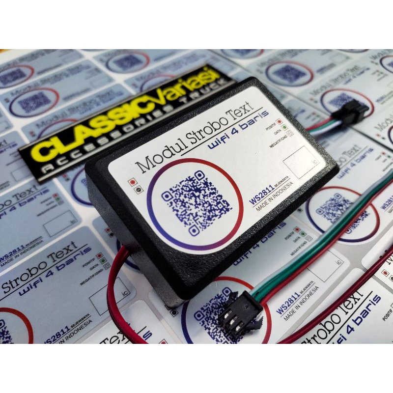 MODUL Lampu Strobo Text 4 baris Banyak mode Kedip - Hanya Modul / Tanpa Lampu