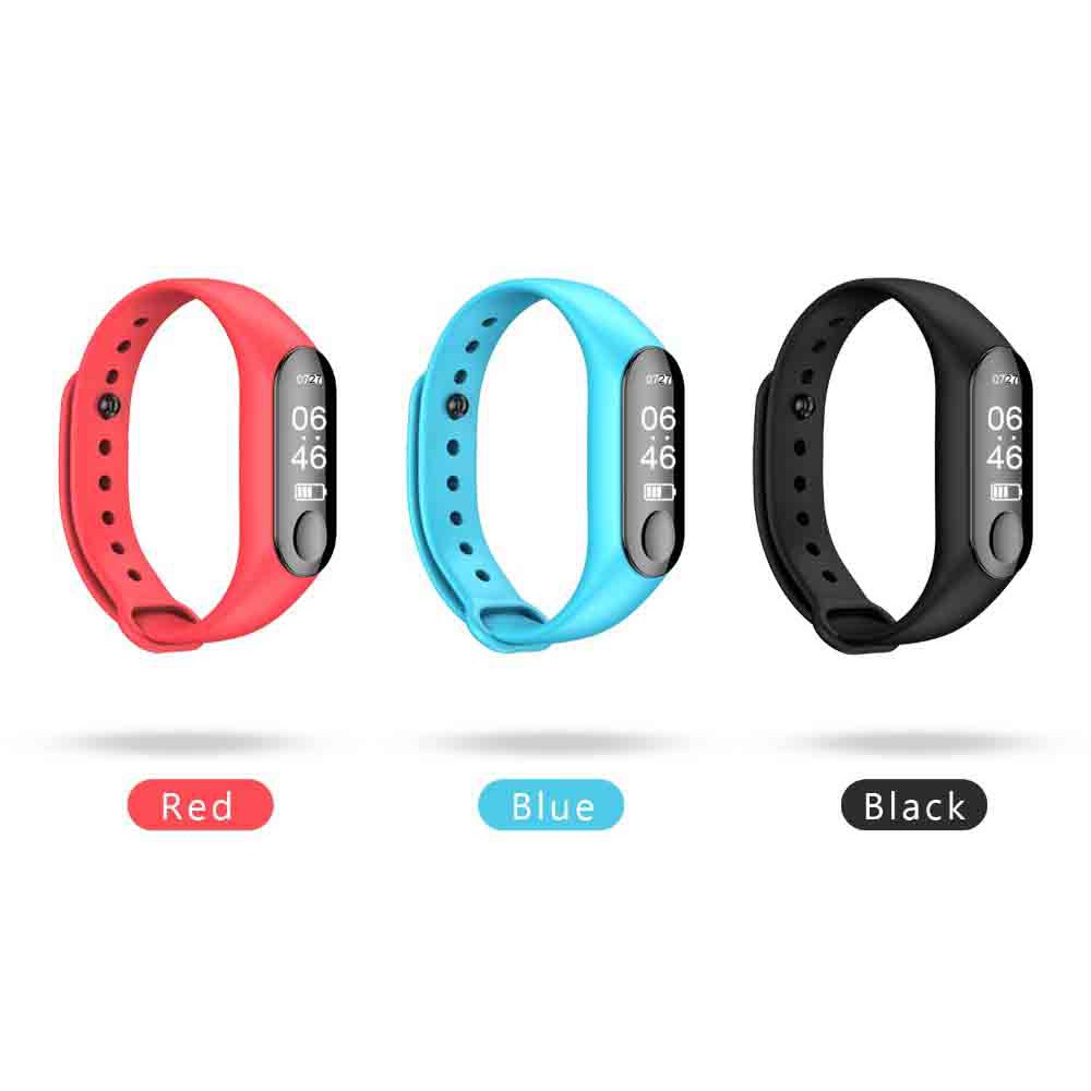 M3 Like Xiaomi Mi band 3 Strap Tali Gelang Karet Silikon Karet jam