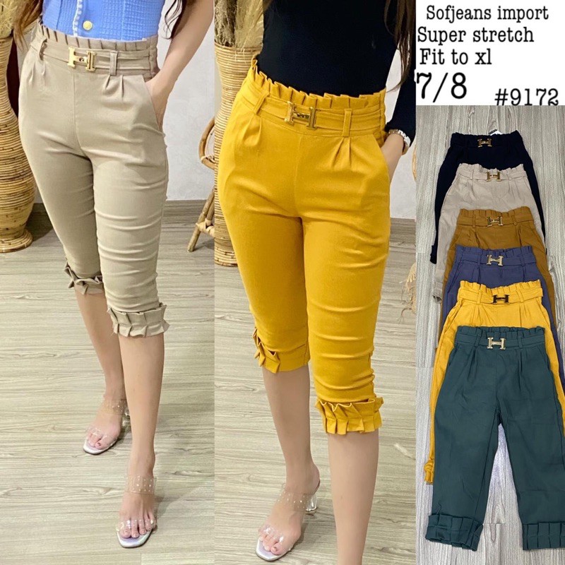 Celana Wanita Impor SoftJeans Stretch 9172