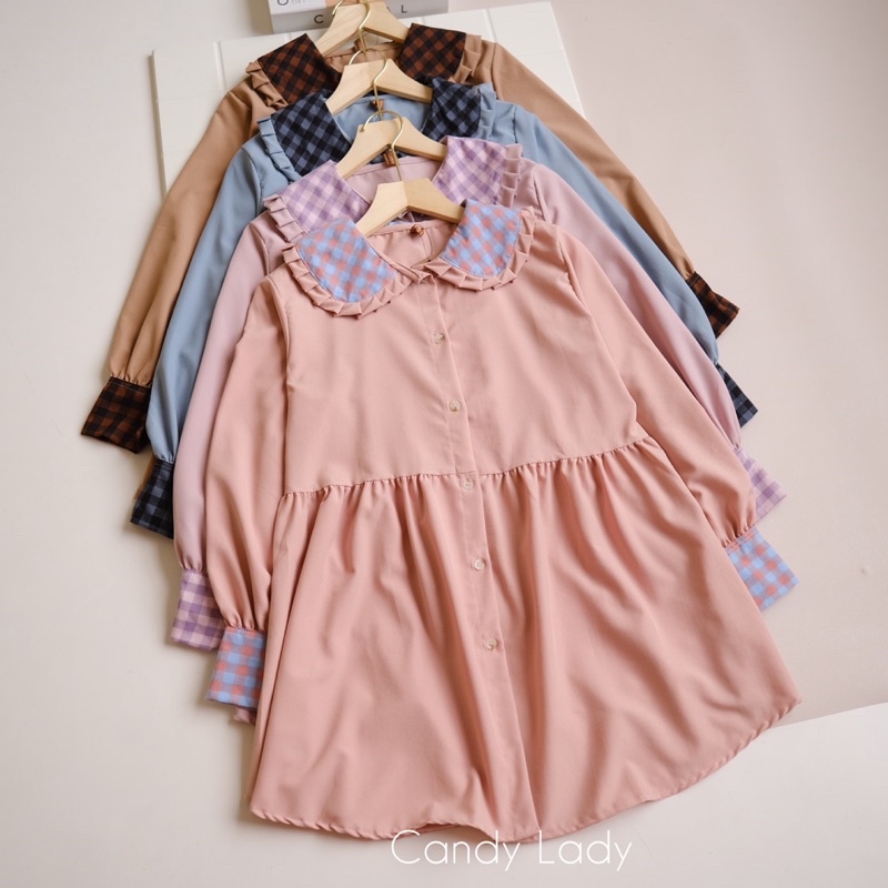 Laura Peterpan Long Blouse