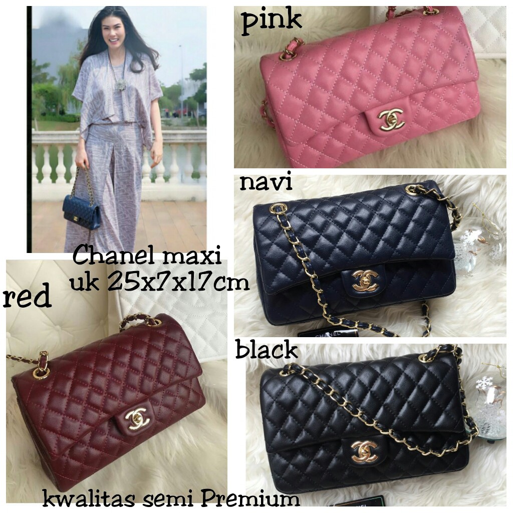 CHANEL Maxi Ready 4 Warna Kwalitas Semi Premium