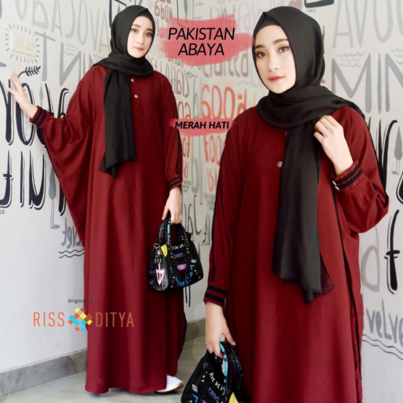 ABAYA PAKISTAN MAROON