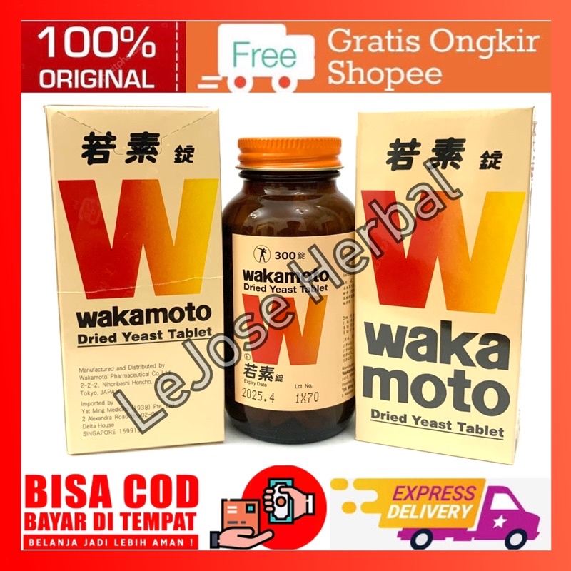 WAKAMOTO / WAKA MOTO DRIED YEAST TABLET - OBAT MAAG